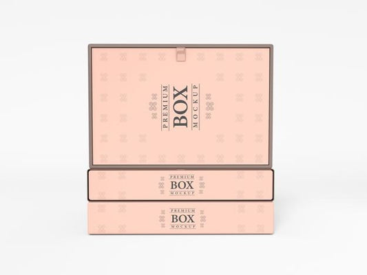 Free Luxury Gift Box Branding Mockup Psd