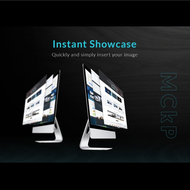 Free Mac Mock Up Showcase Psd