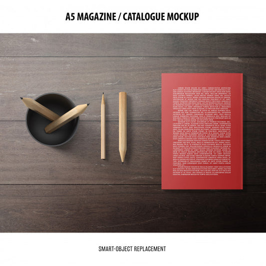 Free Magazine Catalogue Mockup Psd