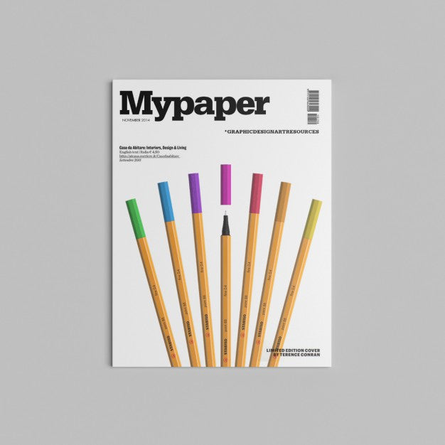 Free Magazine Cover Presentation Psd