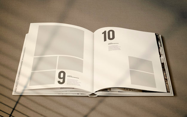 Free Magazine Mockup With A Blank Space Psd