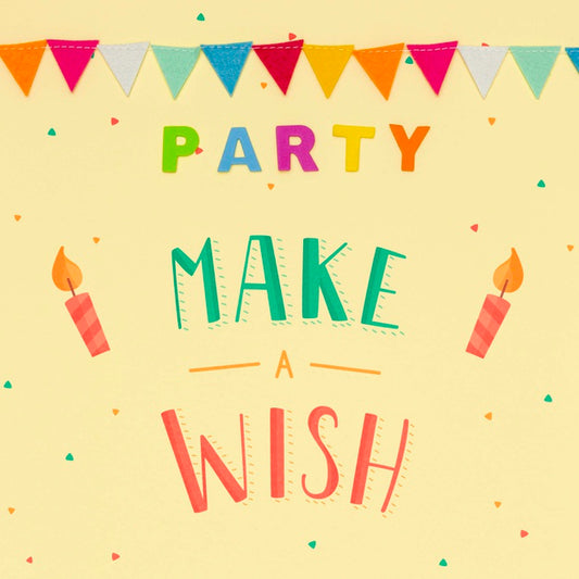 Free Make A Wish On Birthday Party Concept Psd