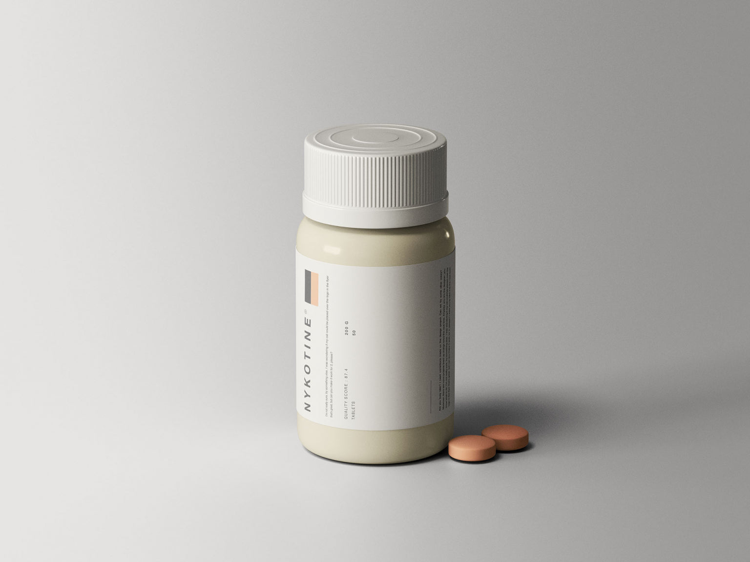 Free Medical Bottle Mockup