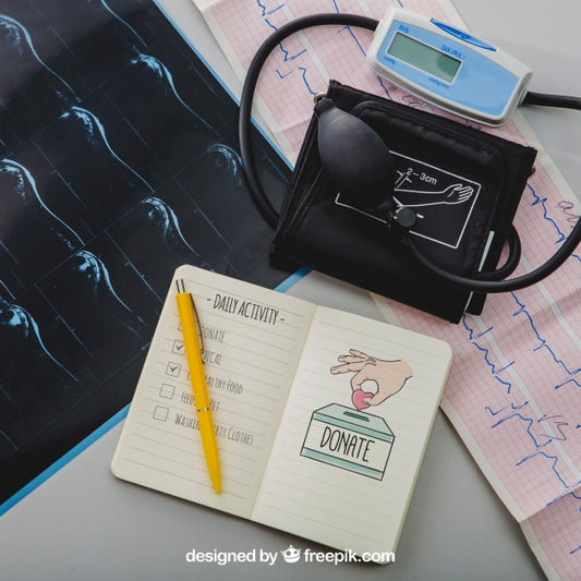 Free Medical Isntruments And Notebook'S Mock Up Psd