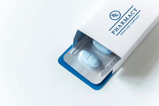 Free Medication Branding And Packaging Mockup Psd