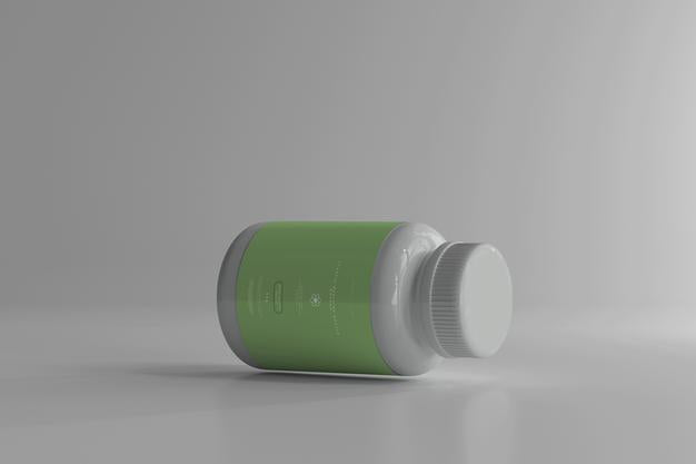 Free Medicine Bottle Mockup Psd