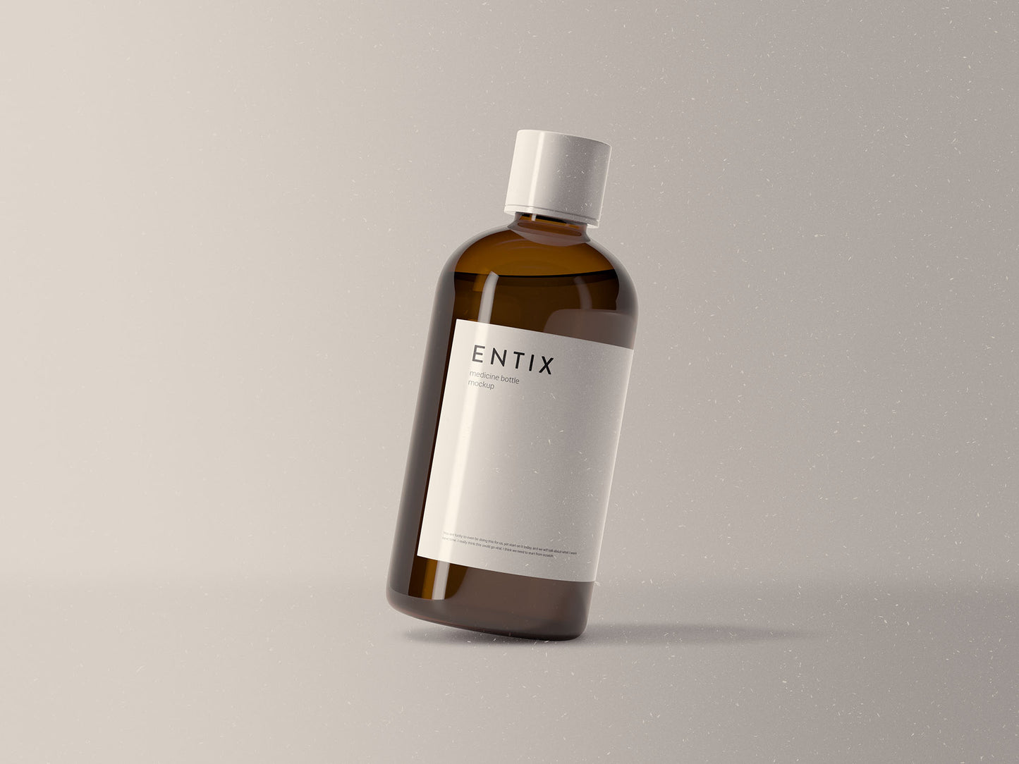 Free Medicine Bottle Mockup