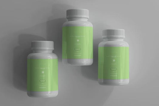 Free Medicine Bottles Mockup Psd