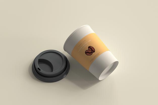 Free Medium Size Paper Coffee Cup Mockup Psd