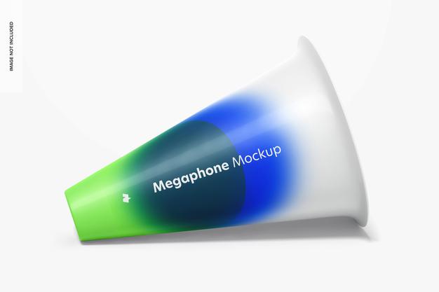 Free Megaphone Mockup Psd