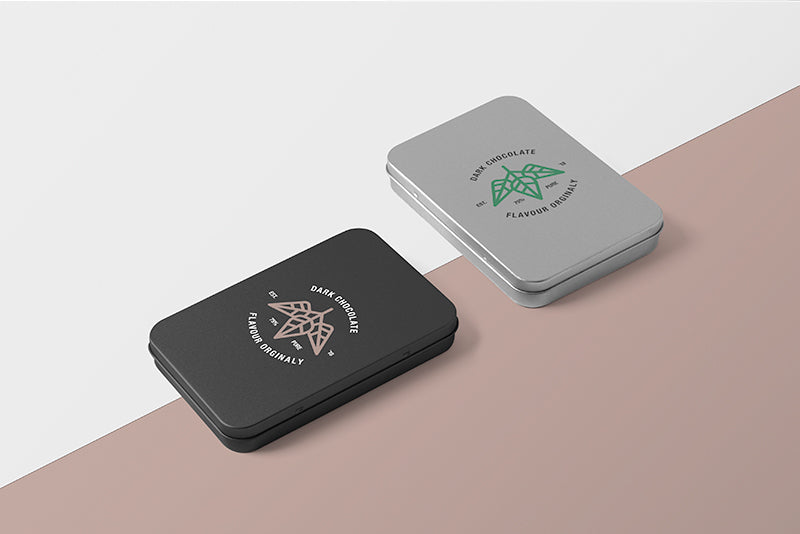 Free Metal Boxes Mockup