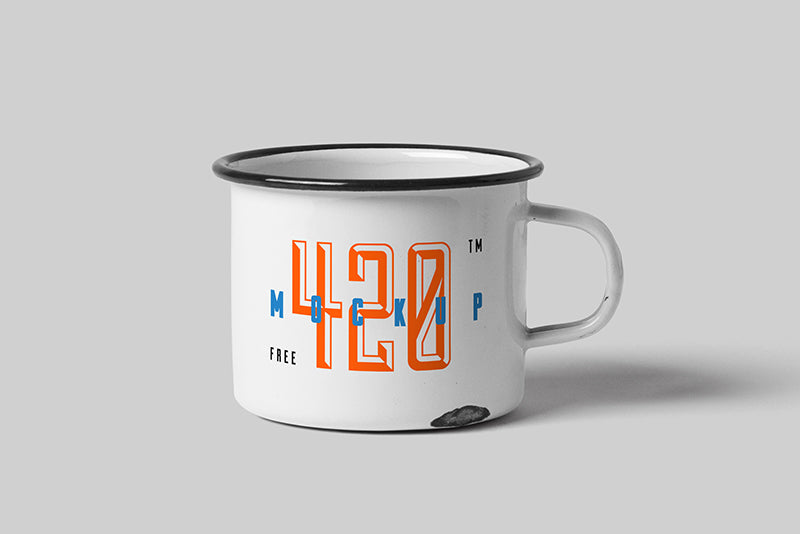 Free Metal Mug Mockup