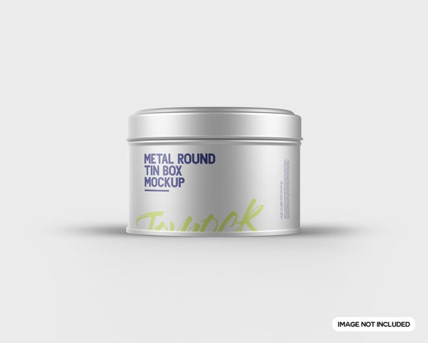 Free Metal Round Tin Box Mockup Psd