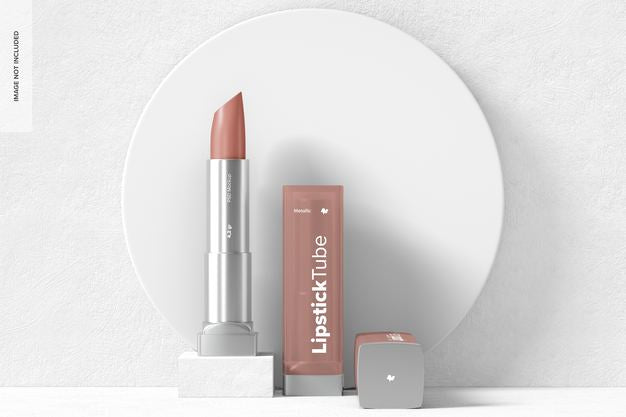 Free Metallic Lipstick Tubes Mockup Psd