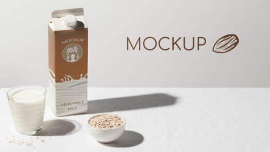 Free Milk Bottle Concept Mock-Up Psd