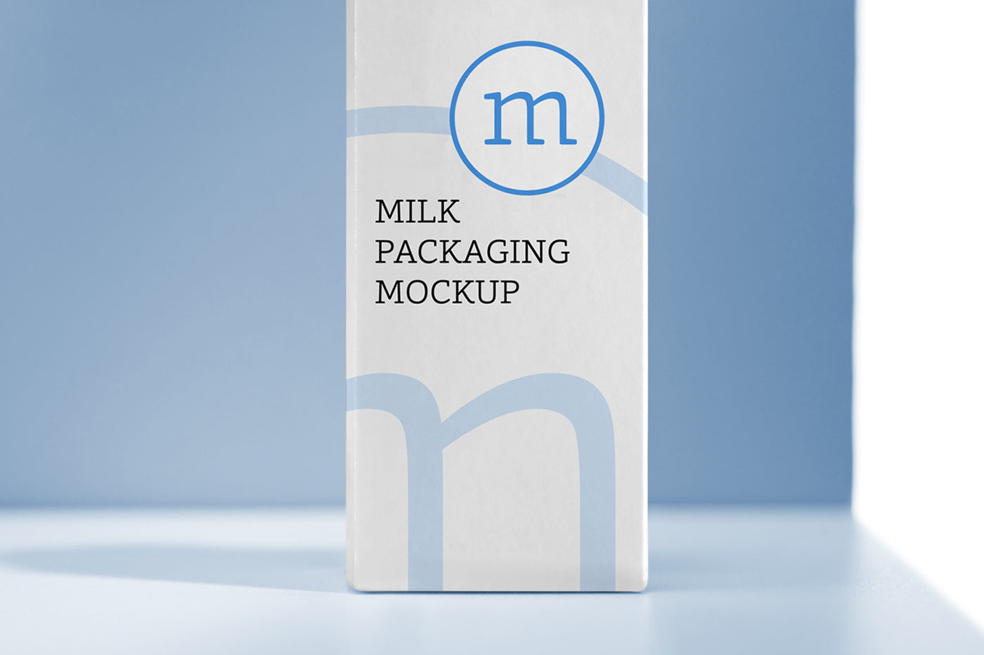 Free Milk Carton Mockup