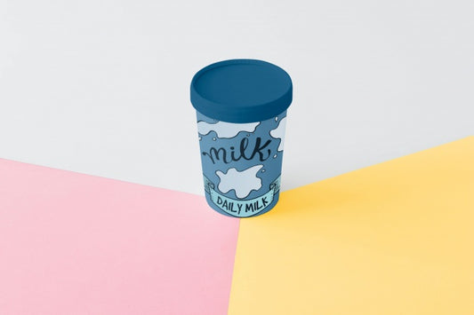 Free Milk Packaging Mockup Psd