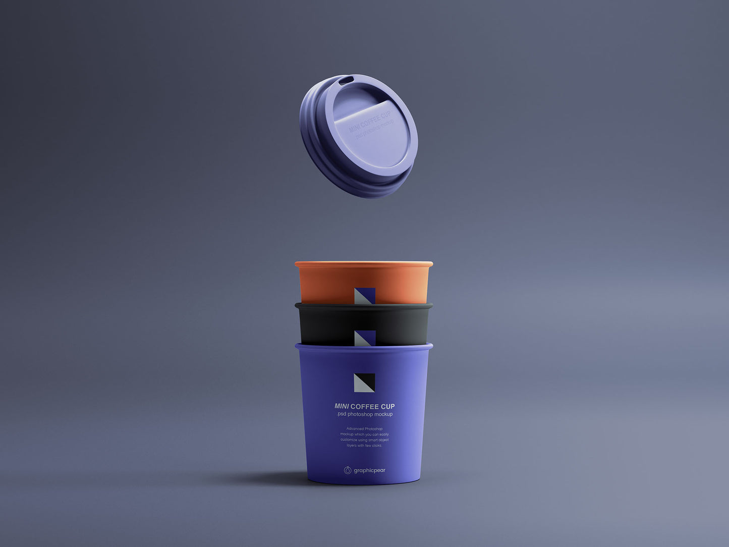 Free Mini Coffee Cups Mockup