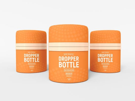 Free Mini Dropper Bottle Packaging Mockup Psd