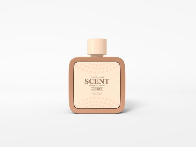 Free Mini Scent Bottle With Box Mockup Psd