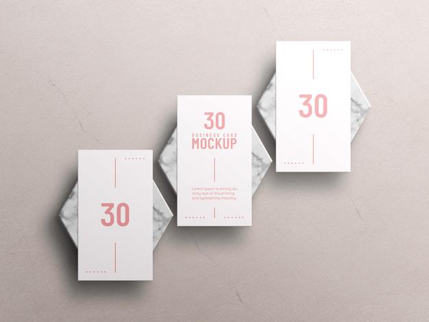 Free Minimal Business Card Mockup Psd