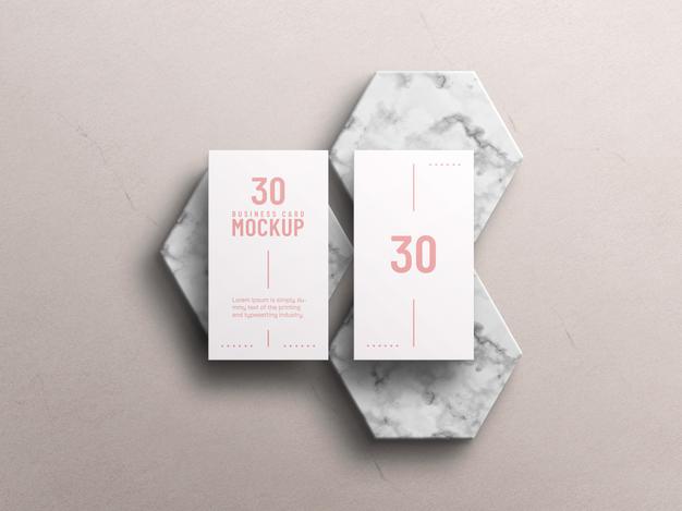 Free Minimal Business Card Mockup Psd