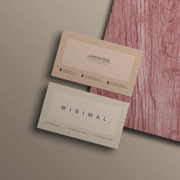 Free Minimal Business Card Mockup Psd