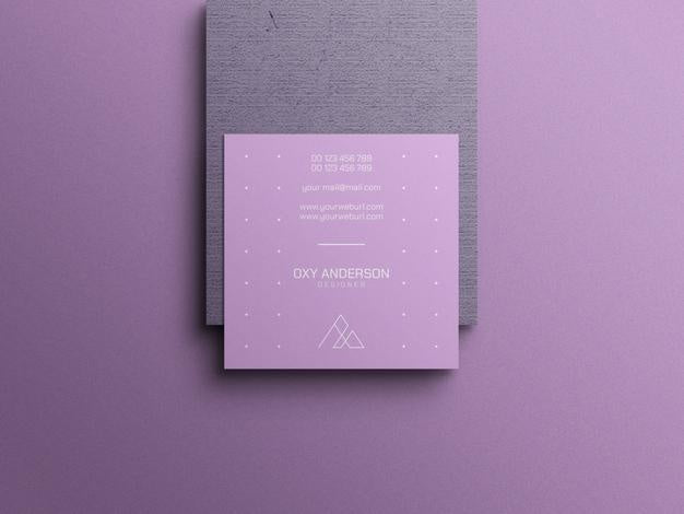 Free Minimal Business Card Mockup Psd