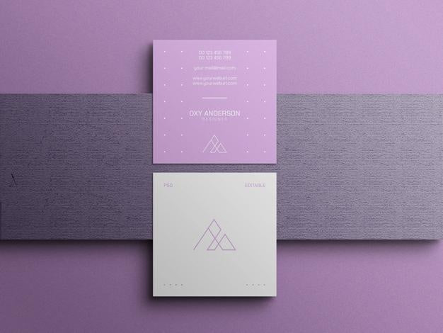 Free Minimal Business Card Mockup Psd