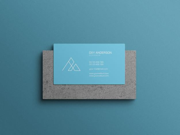 Free Minimal Business Card Mockup Psd