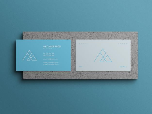 Free Minimal Business Card Mockup Psd