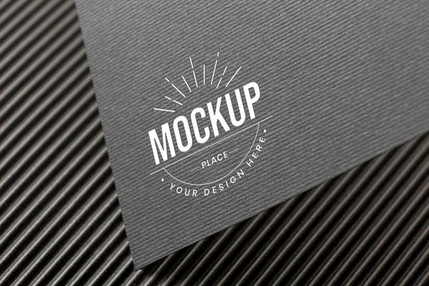 Free Minimal Composition With Company Branding Card Mock-Up Psd