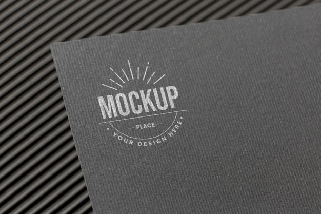 Free Minimal Composition With Company Branding Card Mock-Up Psd