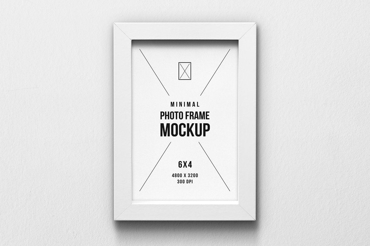 Free Minimal Photo Frame Mockup