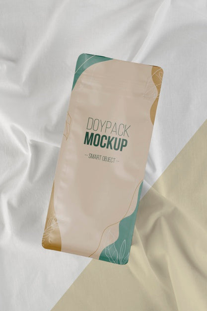 Free Minimalist Arrangement Of Doypack Mock-Up Psd