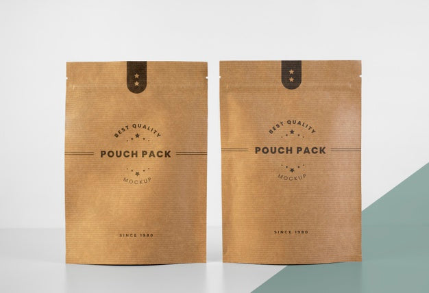Free Minimalist Assortment Of Doypack Mock-Up Psd
