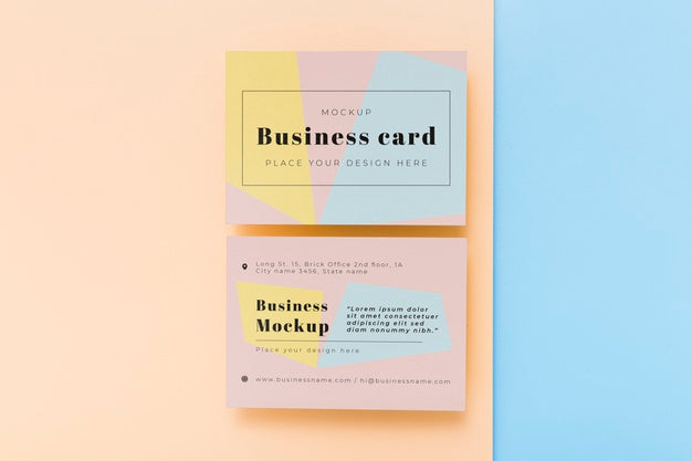 Free Minimalist Business Card Mockup Psd