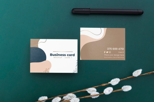 Free Minimalist Business Card Mockup Psd
