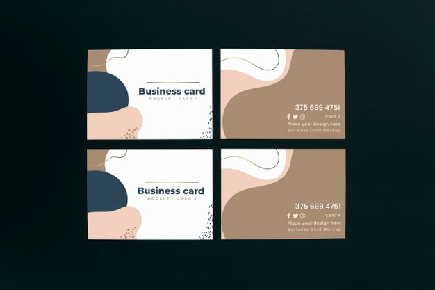 Free Minimalist Business Card Mockup Psd
