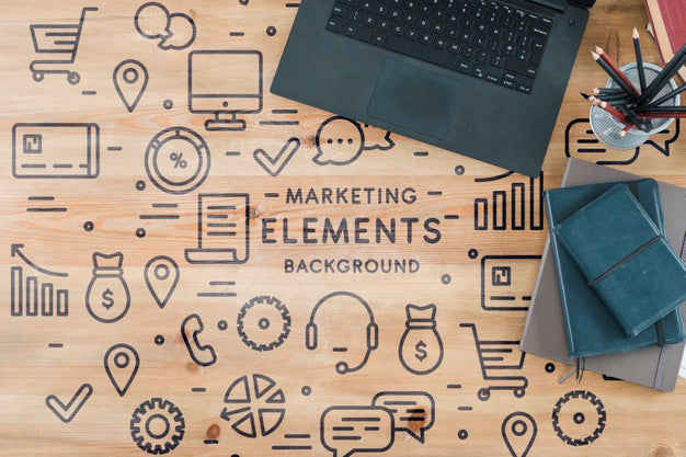 Free Minimalist Desk Concept Mock-Up Psd