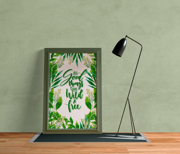 Free Minimalist Painting Frame With Empty Space Psd