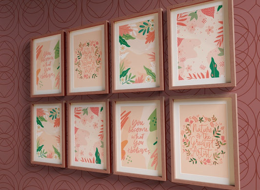 Free Minimalist Painting Frames With Empty Space Psd