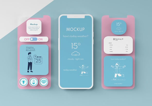 Free Mobile Phone User Interface Mock-Up Psd