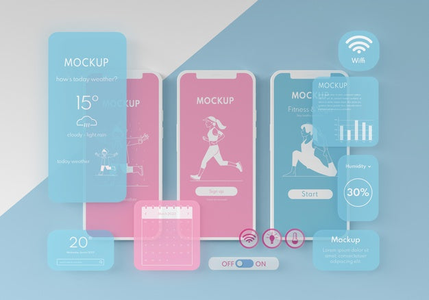 Free Mobile Phone User Interface Mock-Up Psd