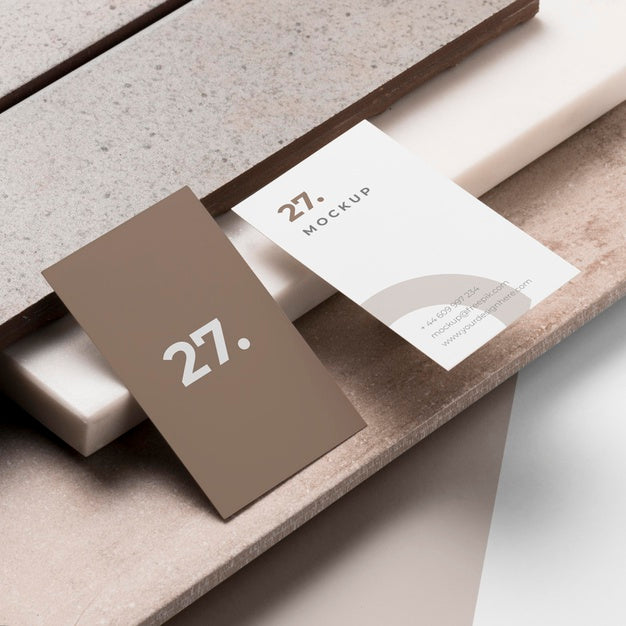 Free Mock-Up Business Card Assortment Psd