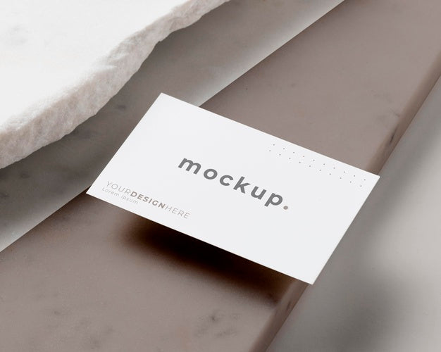 Free Mock-Up Business Card Composition Psd