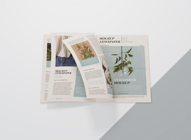 Free Mock-Up For Newspaper Psd