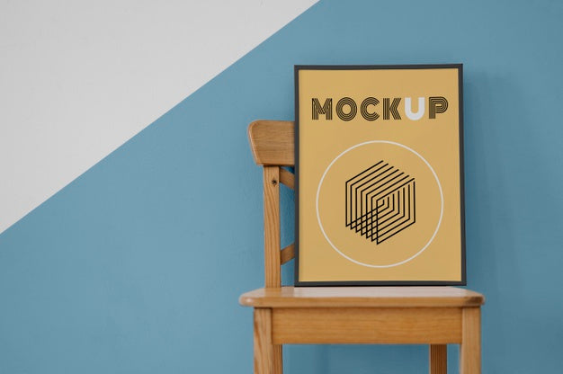 Free Mock Up Frame On Chair Psd