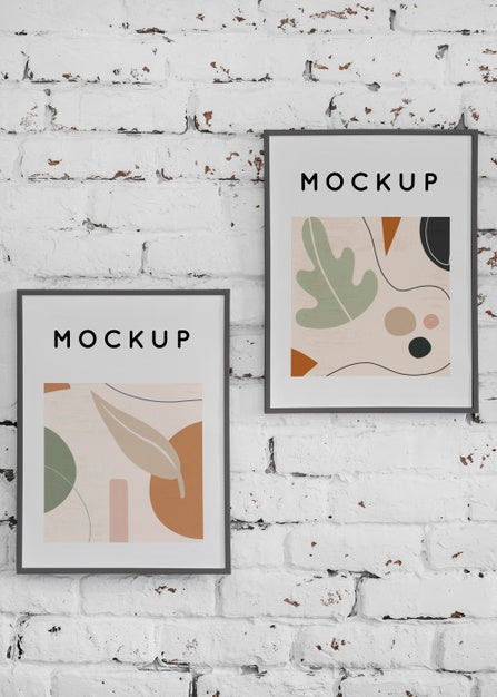 Free Mock Up Frame On Wall Psd