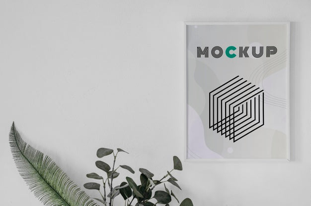 Free Mock Up Frame Top View Psd